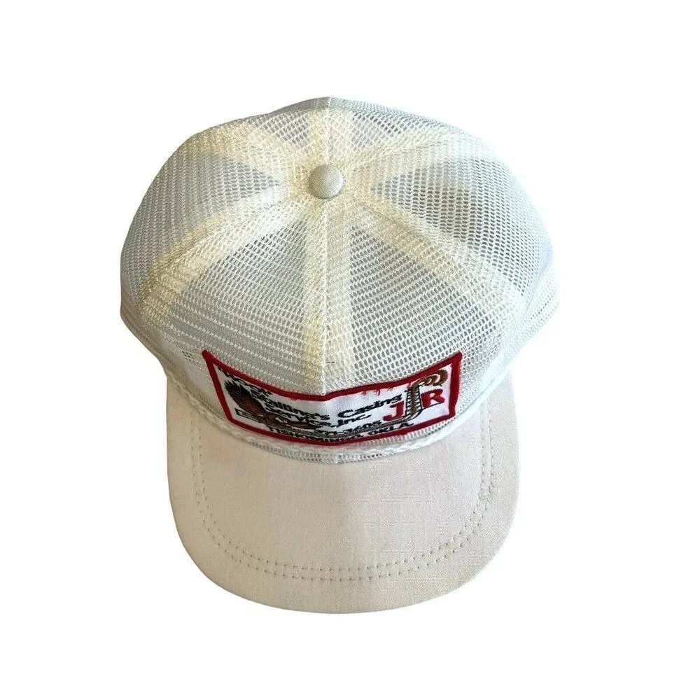 Vtg Hoot Owl Stallings Casing Services Tishomingo Ok Snapback Hat Cap USA Mesh